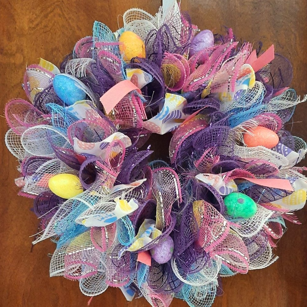 Handmade easter wreath